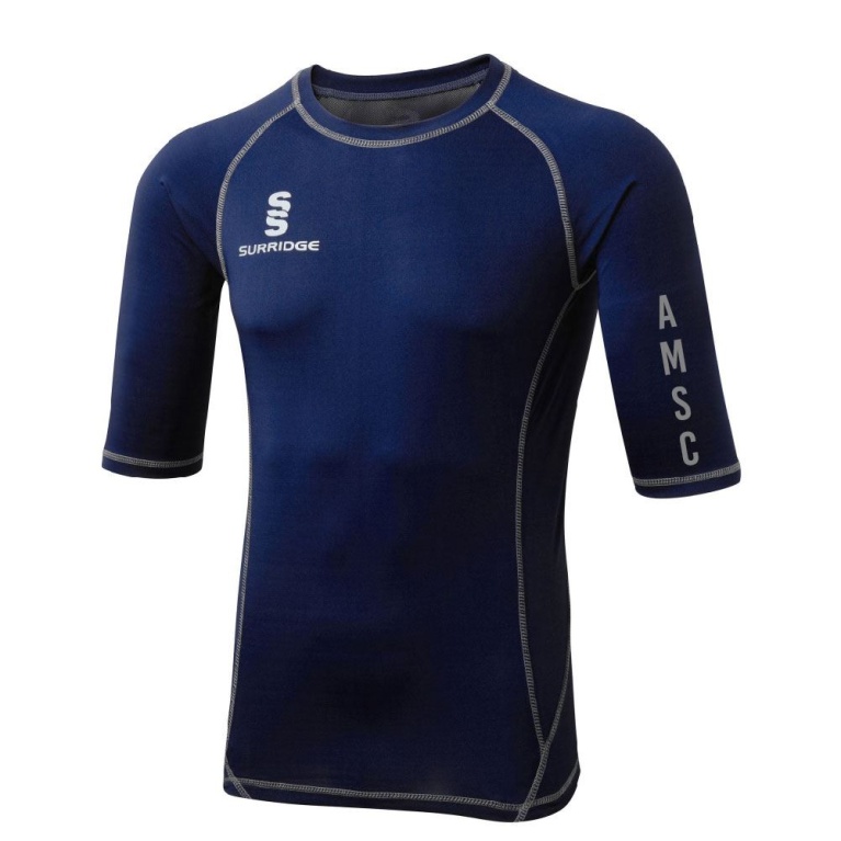 AMS Premier Short Sleeve Sug - Navy