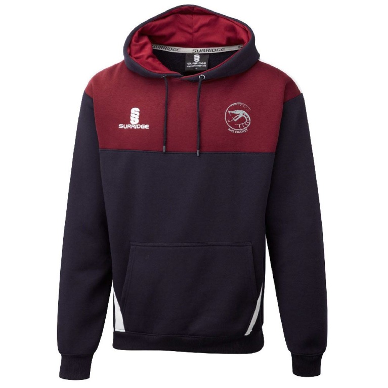 AMS Blade Hoody : Navy / Maroon / White