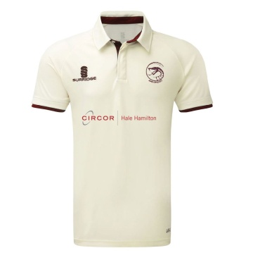 AMS Ergo Short Sleeve Maroon Trim Shirt
